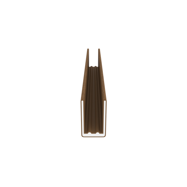 NewTechWood aluminium co-extrusie frameset t.b.v scherm i.c.m betonpalen, Teak - 179 cm - Afbeelding 3